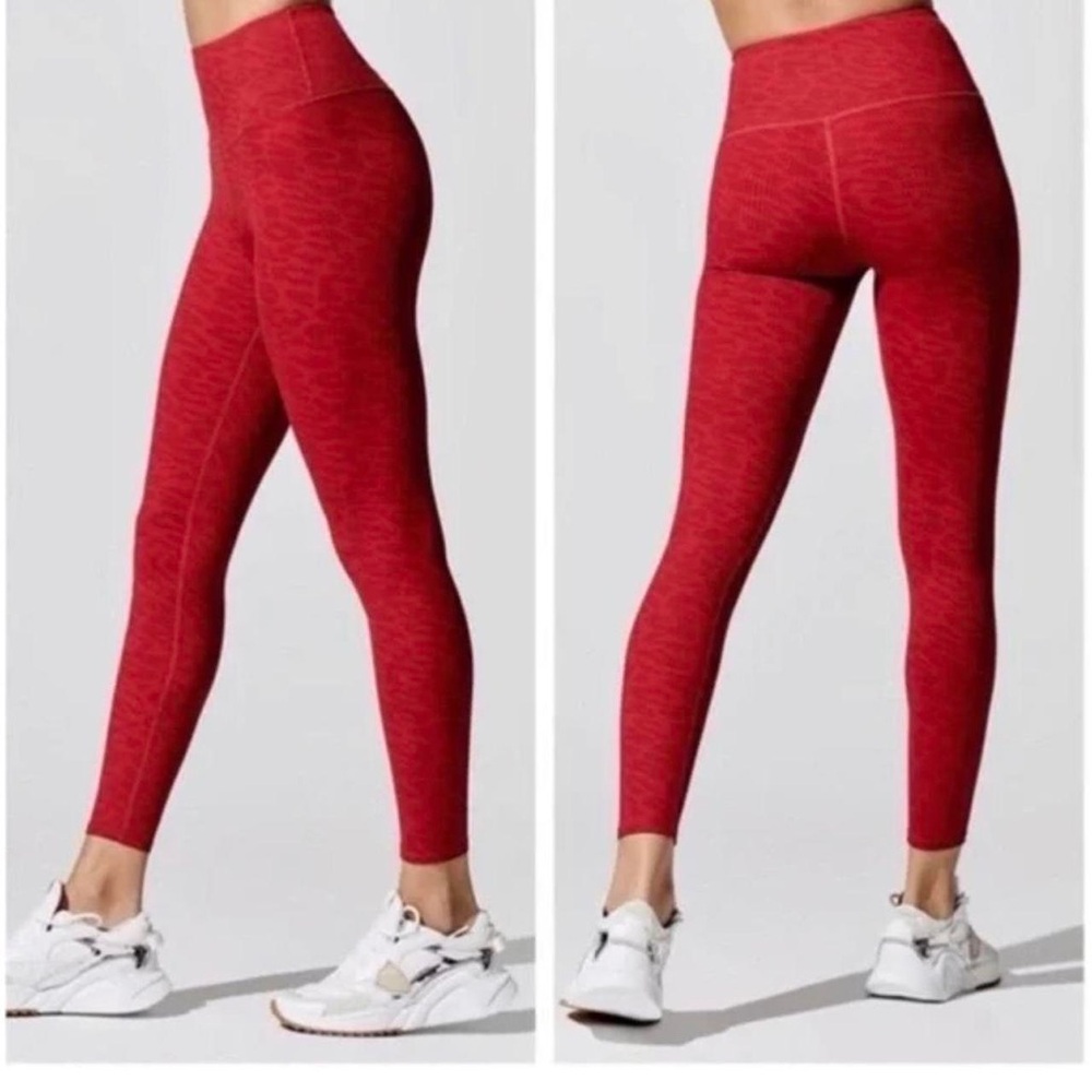 Carbon38 Red Snakeskin Athletic Set